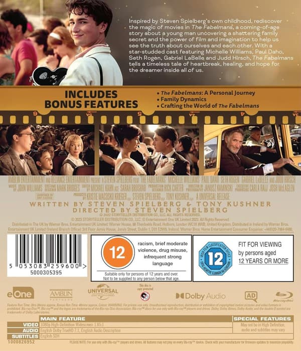 The Fabelmans (2022) Blu-Ray (import)