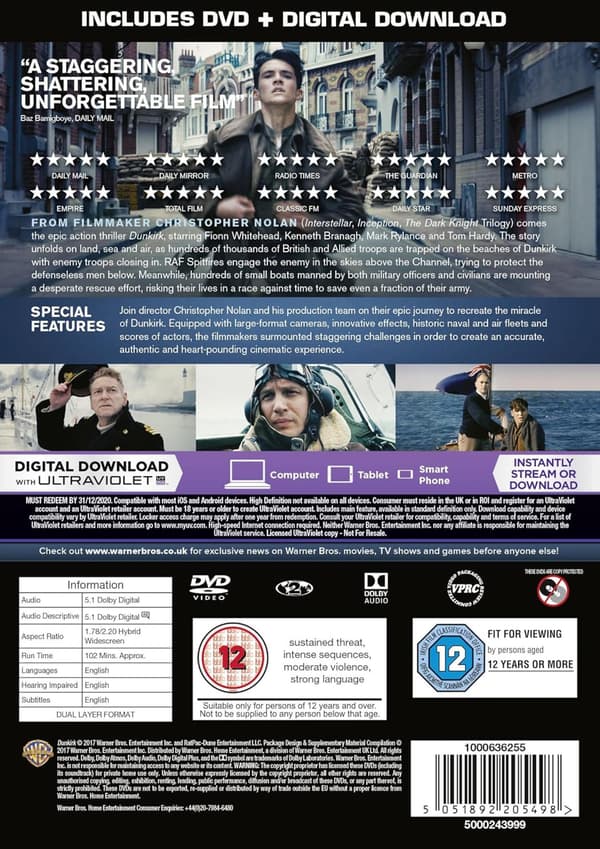 Dunkirk (2017) (DVD)