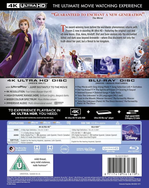 Frozen 2 (2019) (4K UHD)