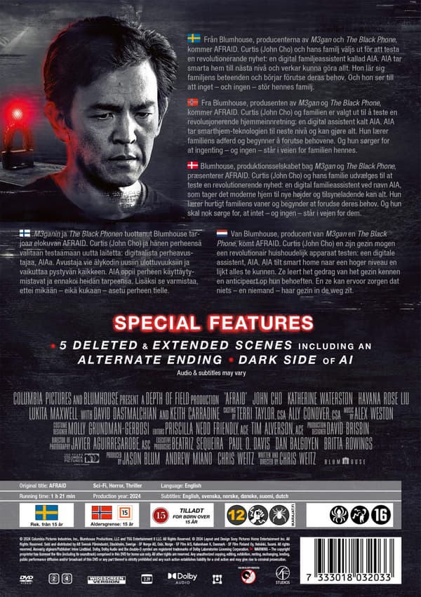 Afraid (2024) (DVD)