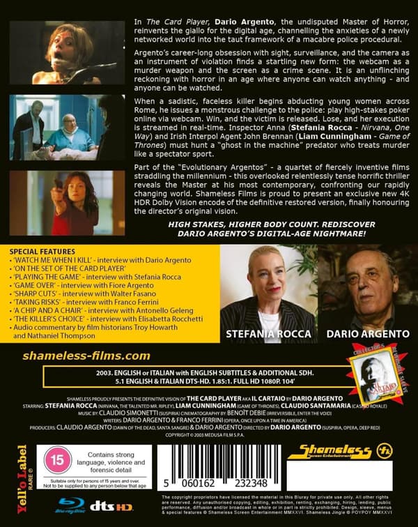 The Card Player (2003) (Blu-Ray) Limited Edition