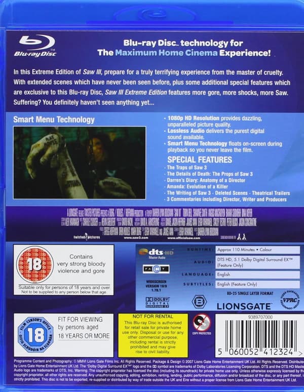 Saw III (2006) (Blu-Ray)
