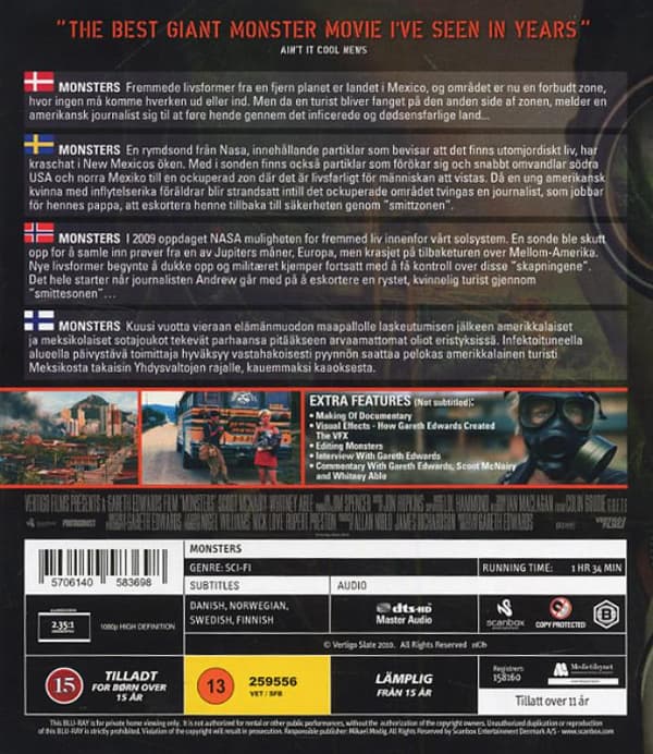 Monsters (2010) (Blu-Ray)