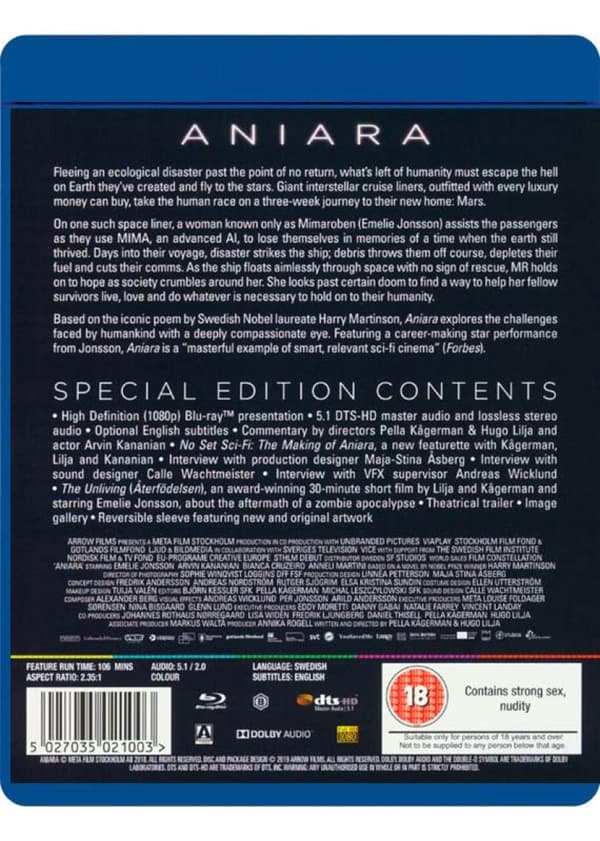 Aniara (2018) (Blu-Ray)