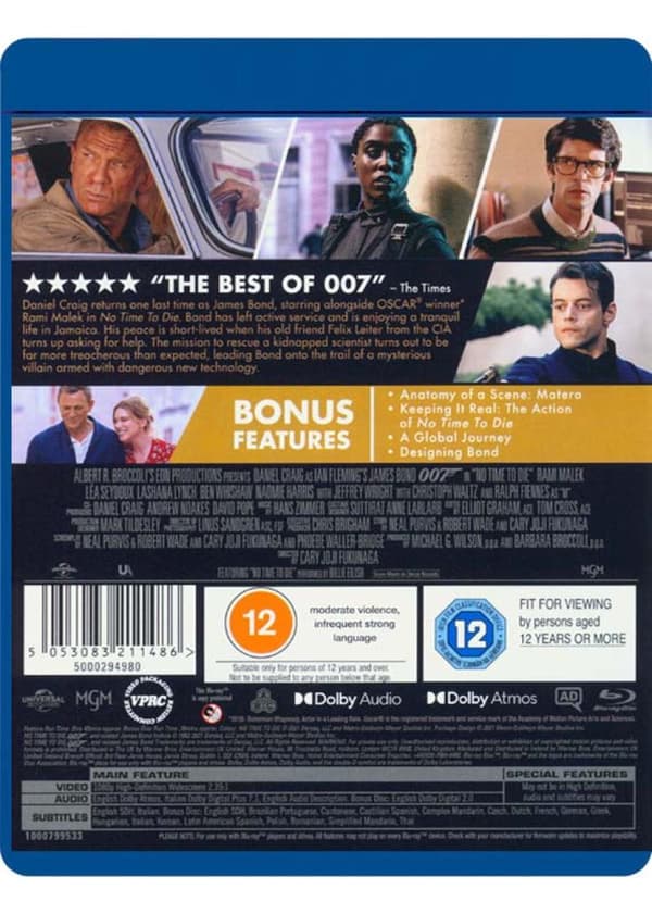 No Time To Die (2021) (Blu-Ray)