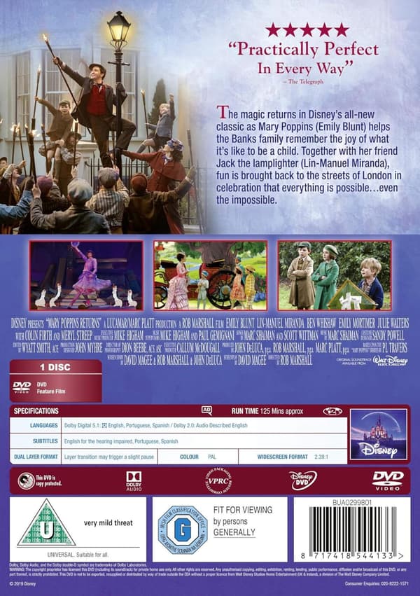 Mary Poppins Returns (2018) (DVD)