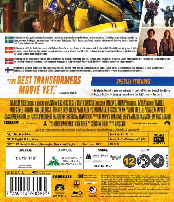 Bumblebee (2018) (Blu-Ray)