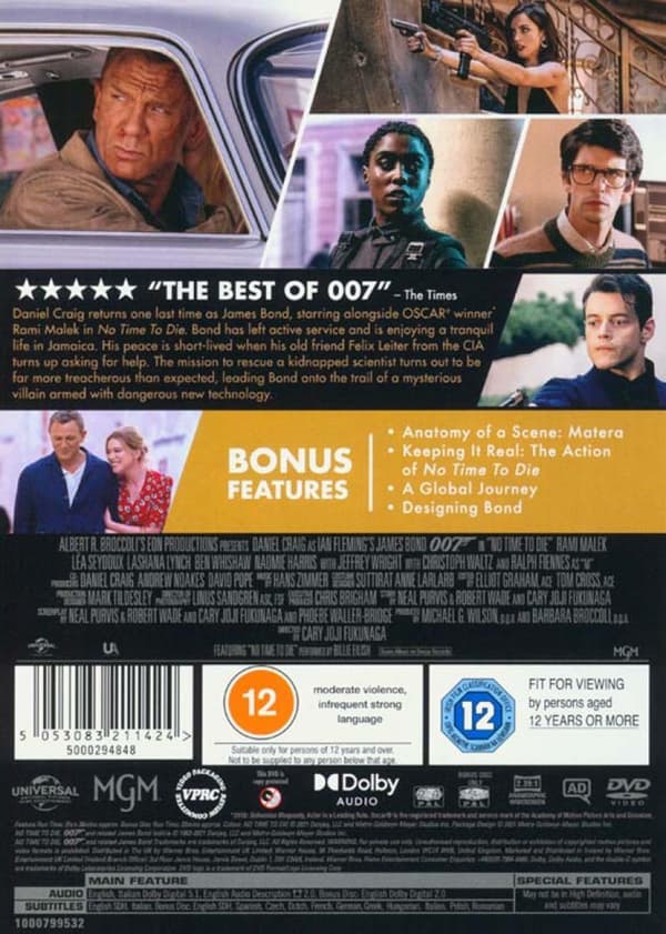 No Time To Die (2021) (DVD)