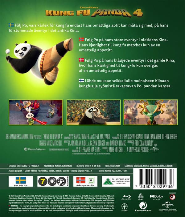 Kung Fu Panda 4 (2024) (Blu-Ray)