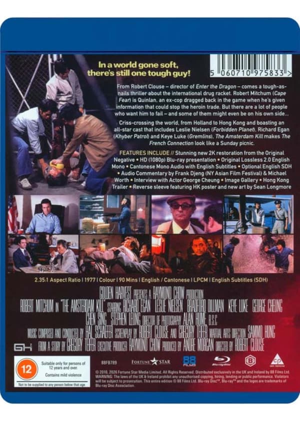 The Amsterdam Kill (1977) (Blu-Ray) Limited Edition
