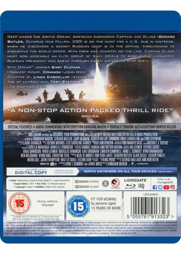 Hunter Killer (2018) (Blu-Ray)