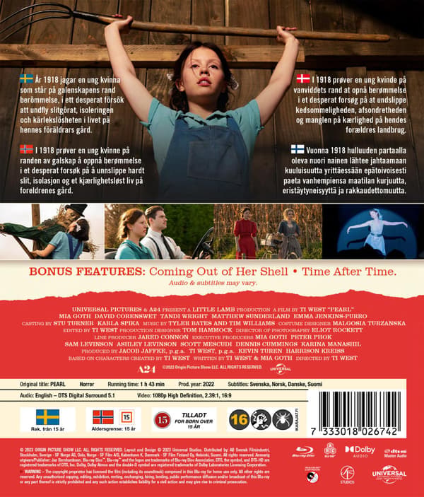 Pearl (2022) (Blu-Ray)