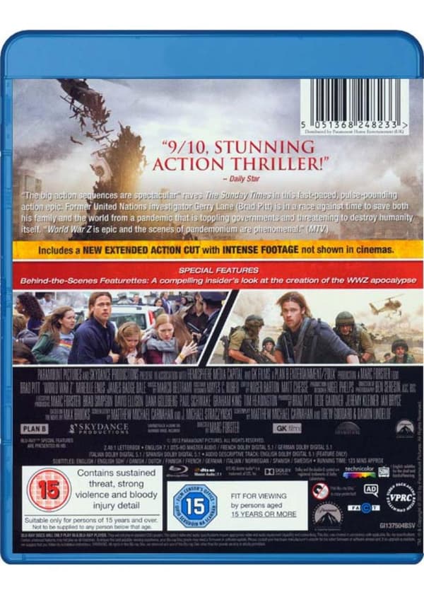 World War Z (2013) (Blu-Ray)