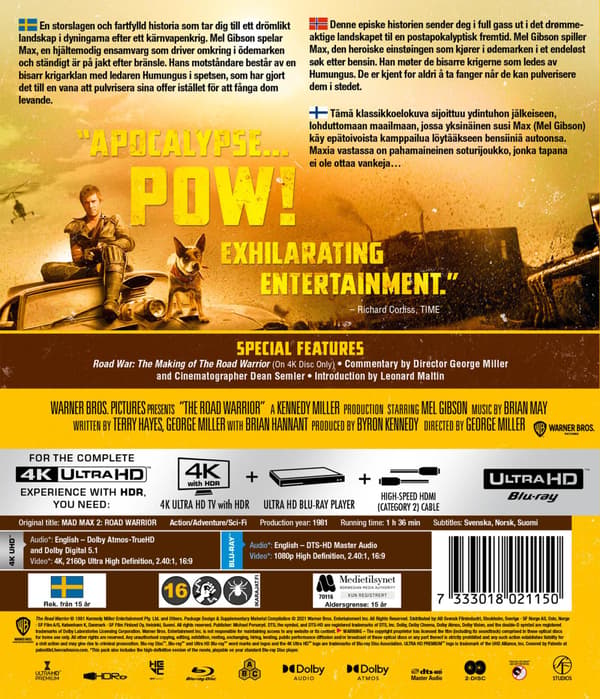 Mad Max 2: The Road Warrior (1981) (4K UHD)