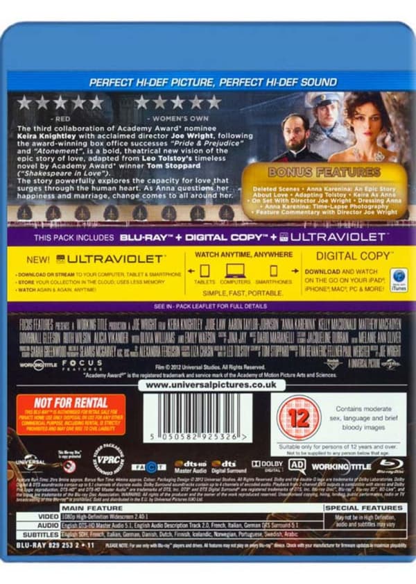 Anna Karenina (2012) (Blu-Ray)