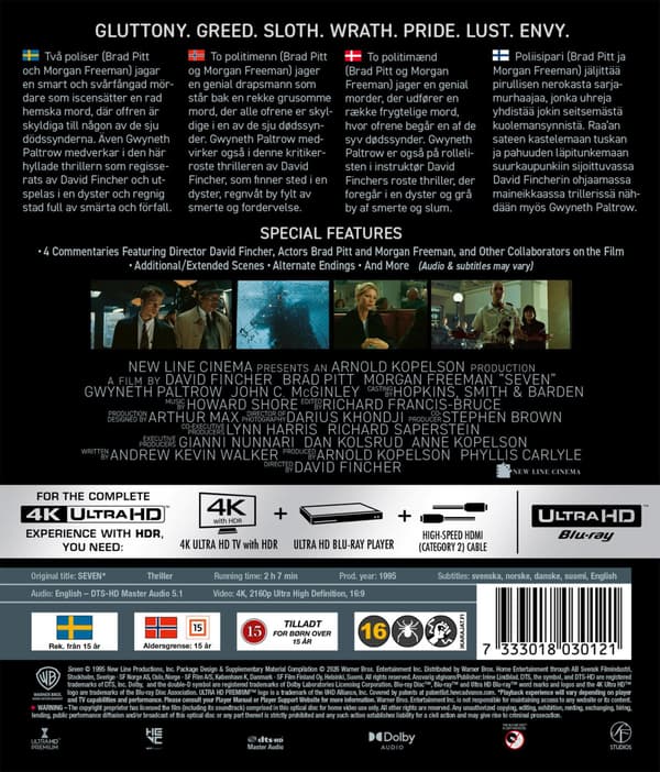 Seven (aka Se7en) (1995) (4K UHD)