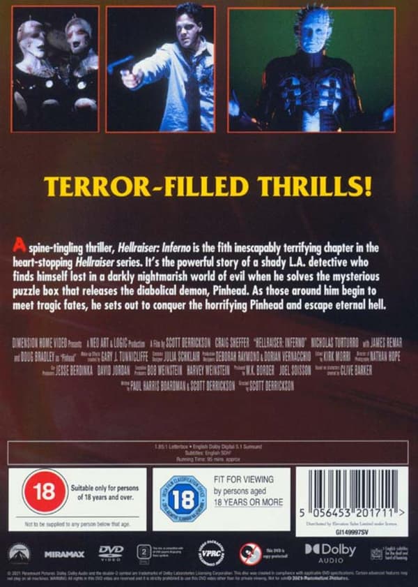 Hellraiser 5: Inferno (2000) (DVD)