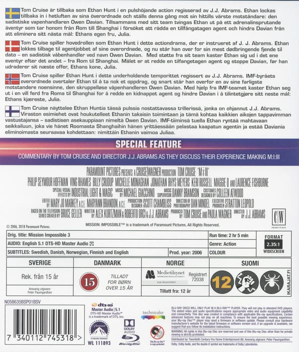 Mission: Impossible 3 (2006) (Blu-Ray)