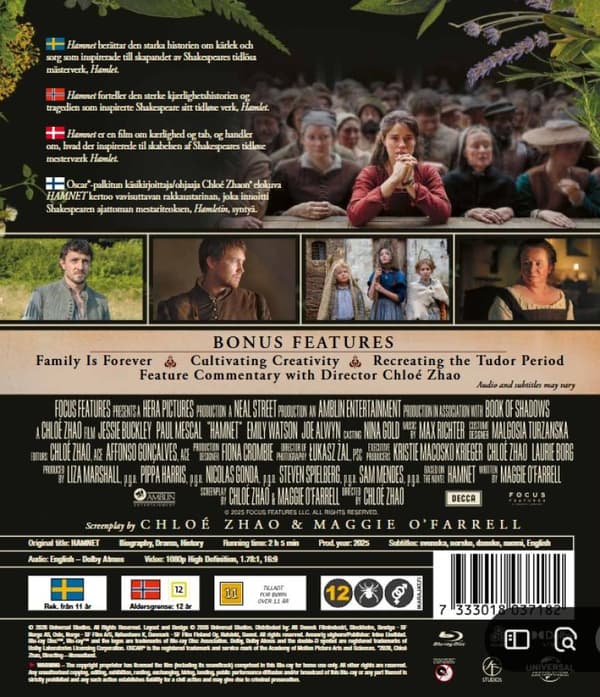 Hamnet (2025) Blu-Ray (svensk text)