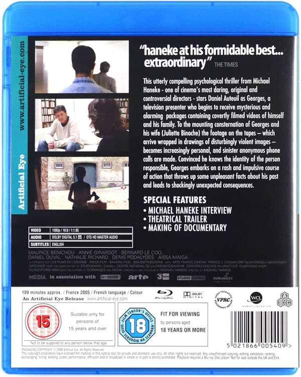 Hidden (aka Caché) (2005) (Blu-Ray)