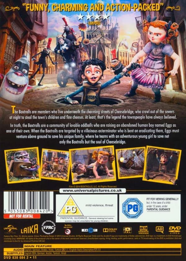 The Boxtrolls (2014) (DVD)