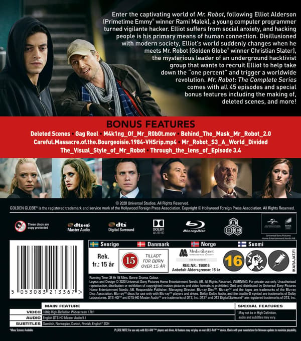 Mr Robot  The Complete Series (2015-2019) (Blu-Ray)