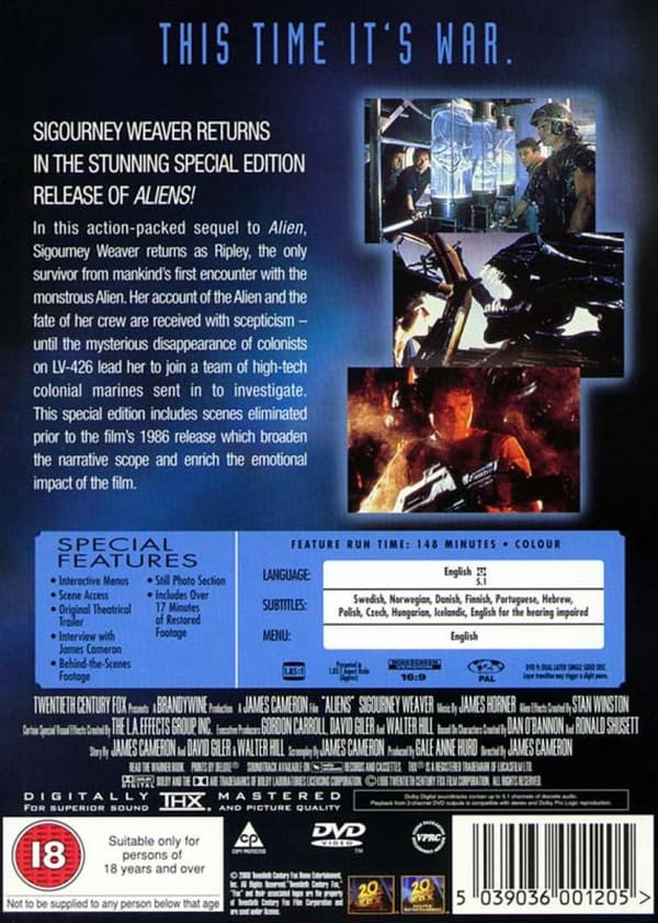 Alien 2: Aliens (1986) (DVD)