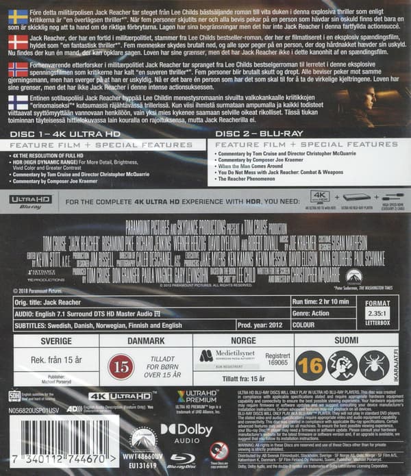 Jack Reacher (2012) (4K UHD)