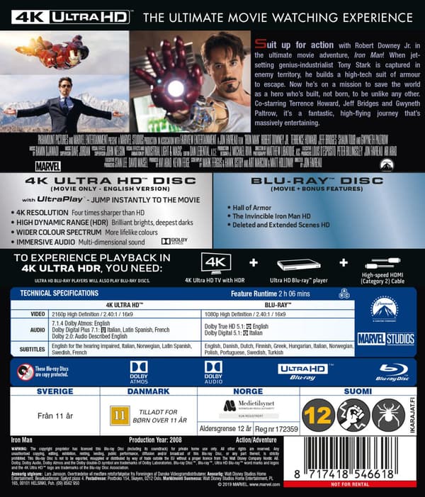 Iron Man 1 (2008) (4K UHD)