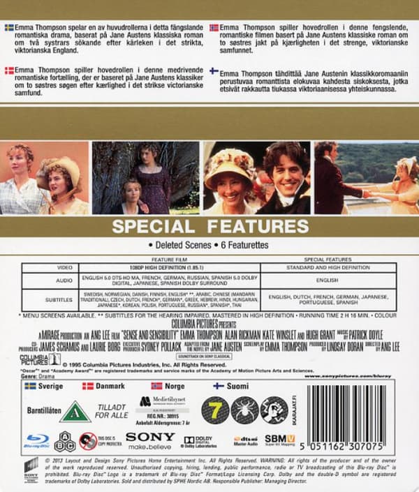 Sense and Sensibility (1995) (Blu-Ray)