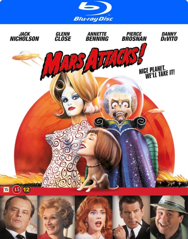 Mars Attacks! (1996) Blu-Ray (svensk text)