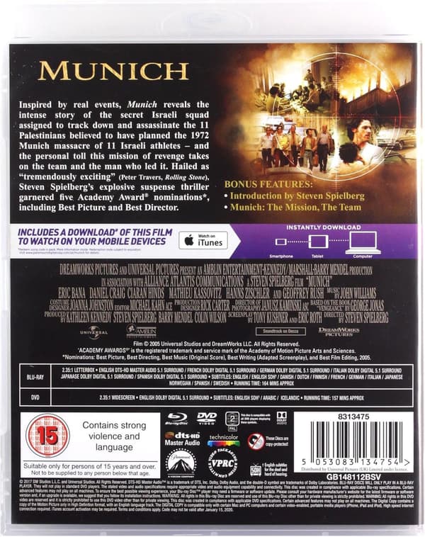 Munich (2005) (Blu-Ray) Limited Edition