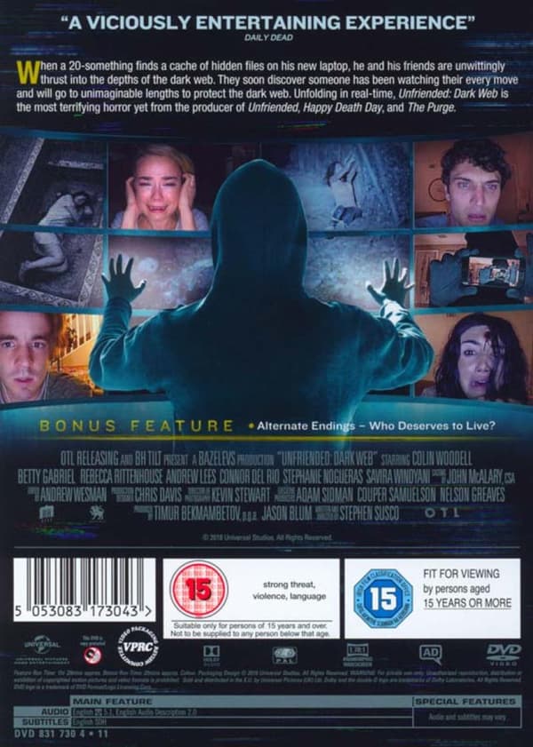 Unfriended: Dark Web (2018) (DVD)
