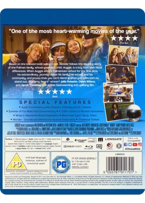 Wonder (2017) (Blu-Ray)