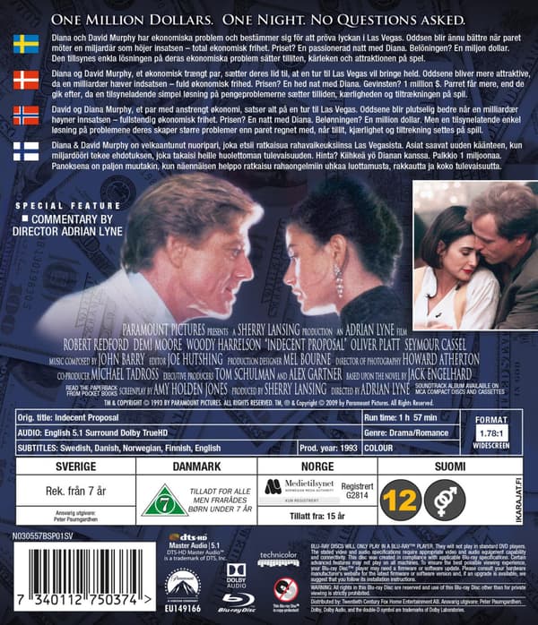 Indecent Proposal (1993) (Blu-Ray)