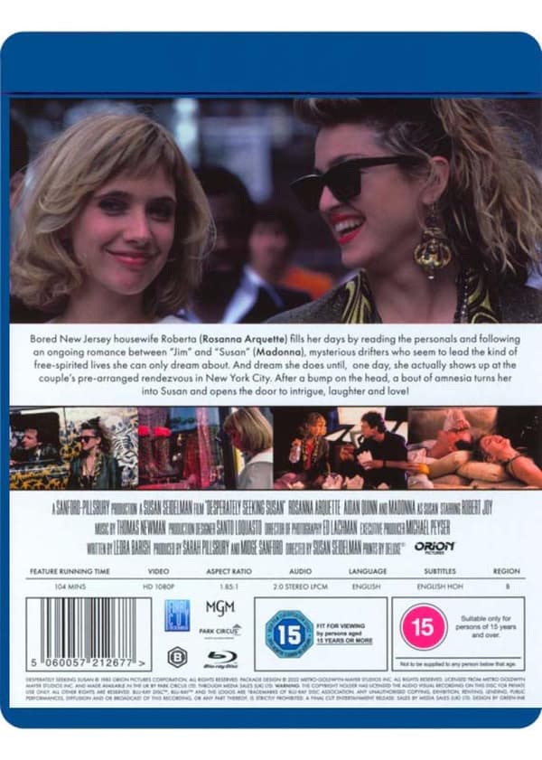 Desperately Seeking Susan (1985) (Blu-Ray)