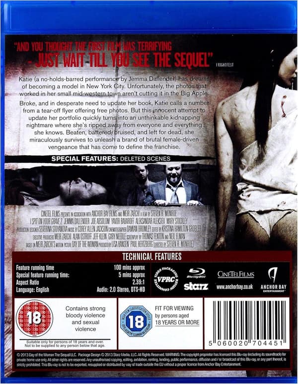 I Spit On Your Grave 2 (2013) (Blu-Ray)