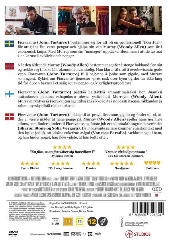 Fading Gigolo (2013) (DVD)
