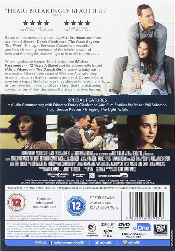 The Light Between Oceans (2016) (DVD)