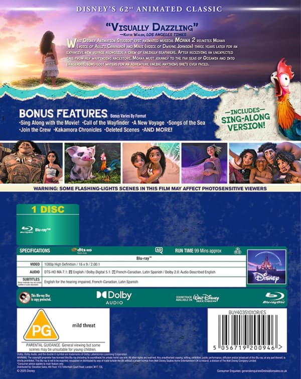 Moana 2 (2024) (Blu-Ray)