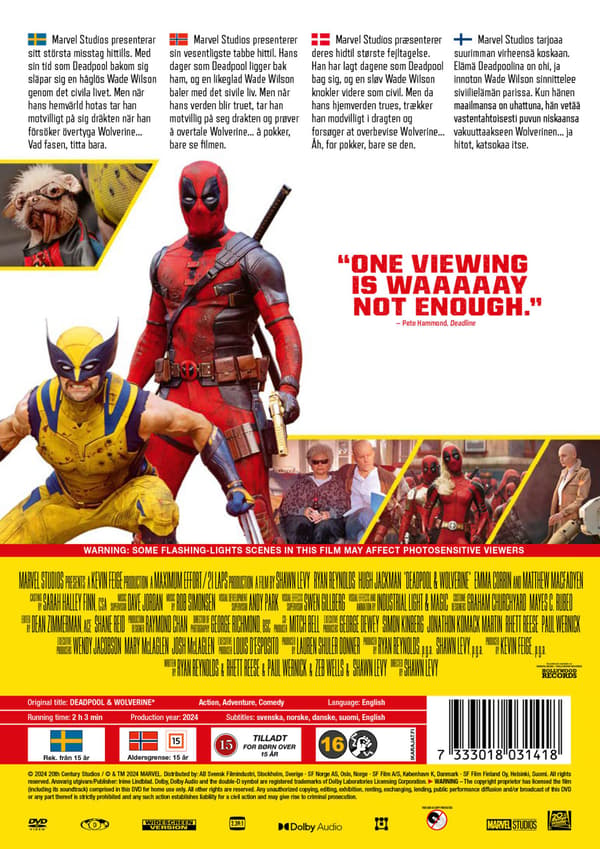 Deadpool & Wolverine (2024) (DVD)