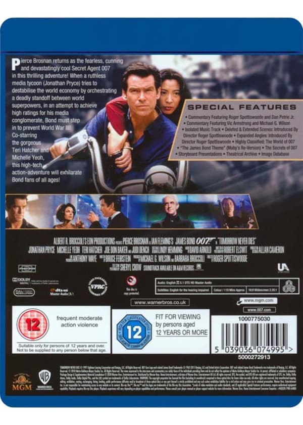 Tomorrow Never Dies (1997) (Blu-Ray)