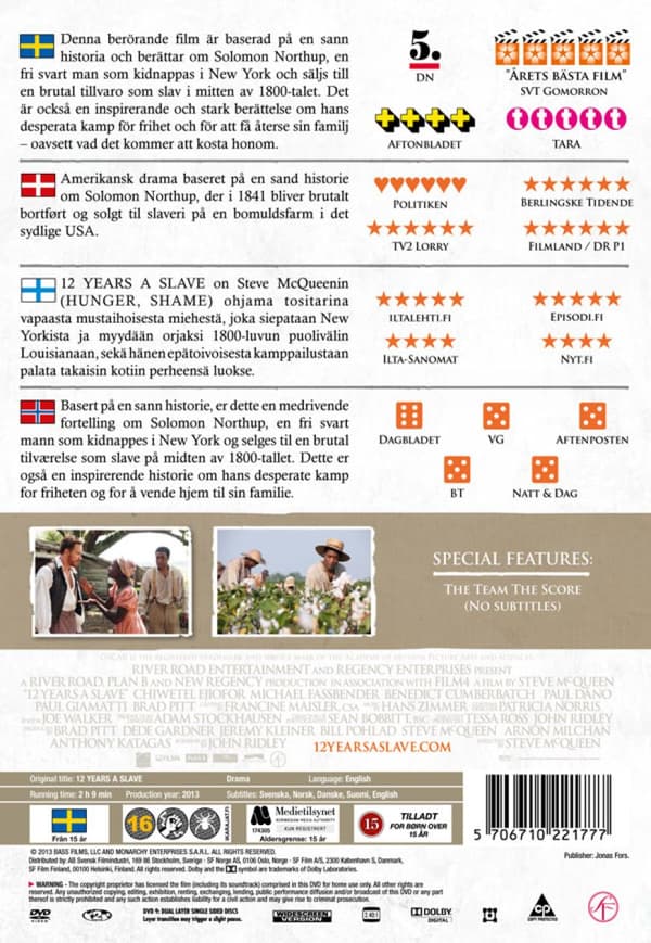 12 Years a Slave (2013) (DVD)
