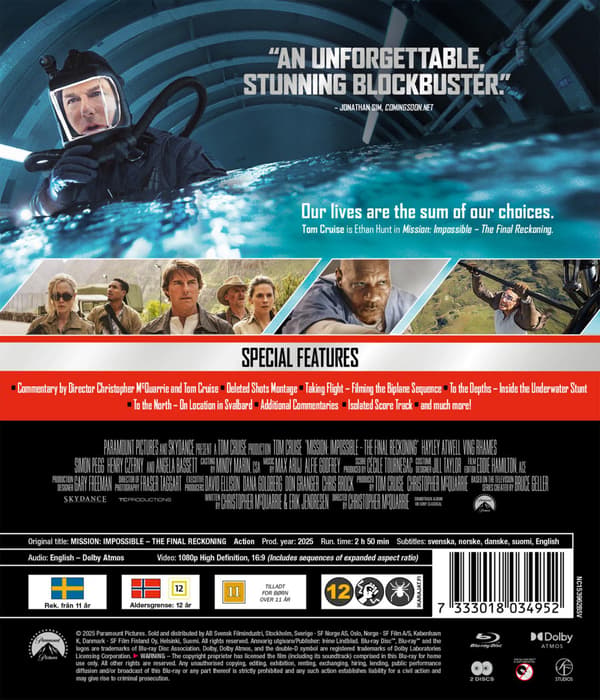 Mission: Impossible: The Final Reckoning Part Two (2025) (Blu-Ray)