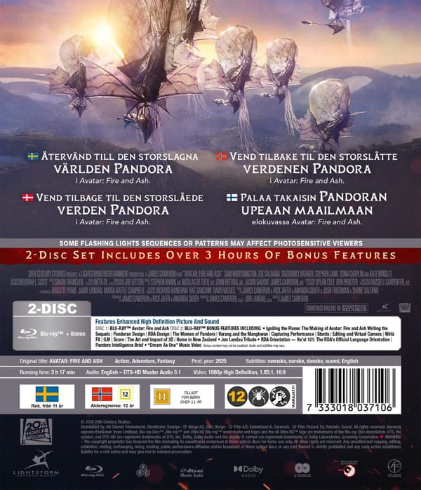 Avatar: Fire and Ash (2025) (Blu-Ray)