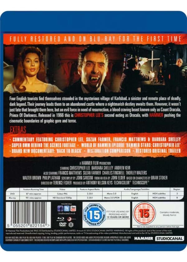 Dracula: Prince Of Darkness (1966) (Blu-Ray)