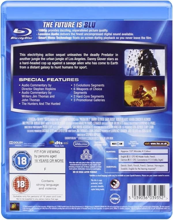 Predator 2 (1990) (Blu-Ray)