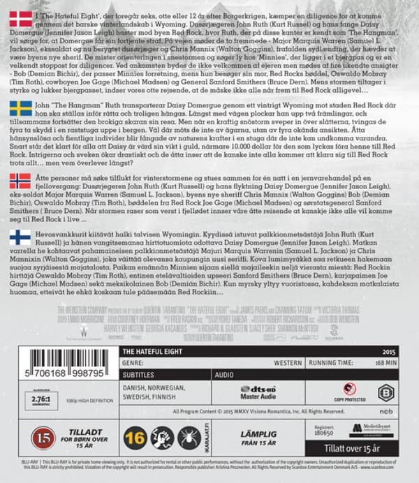 The Hateful Eight (2015) (Blu-Ray)