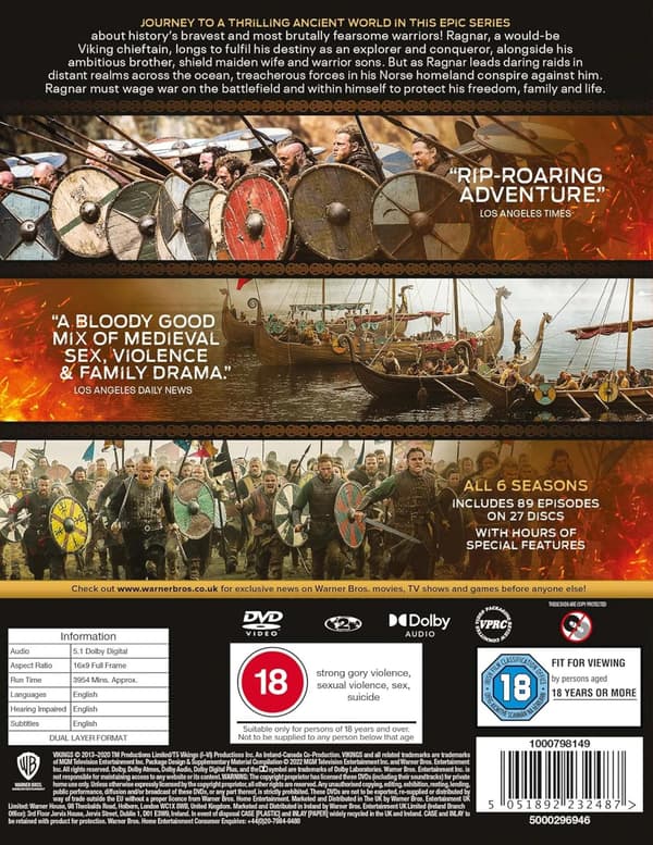 Vikings  The Complete Series (2013-2020) (DVD)