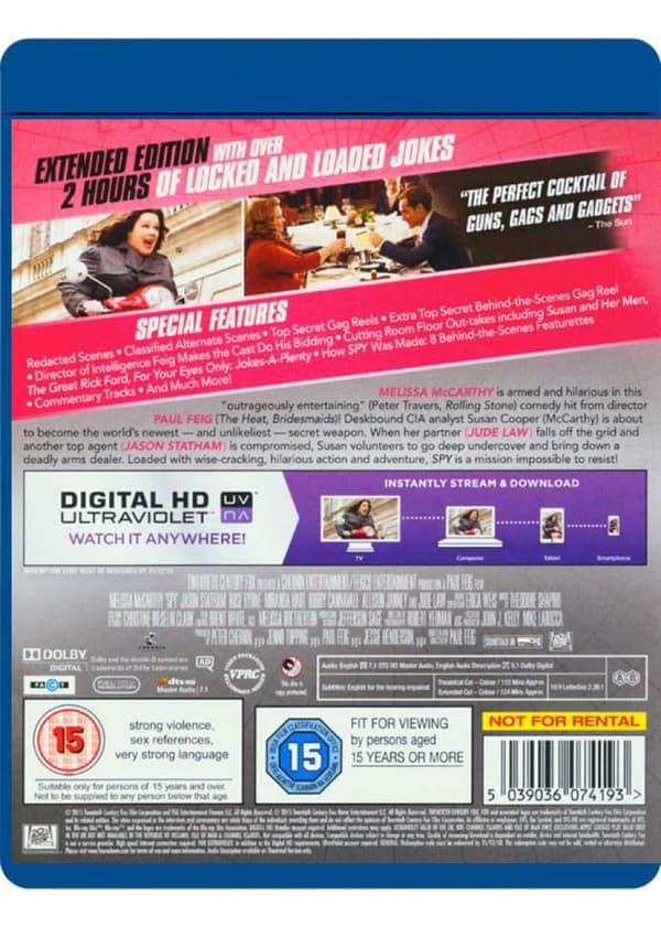 Spy (2015) (Blu-Ray)